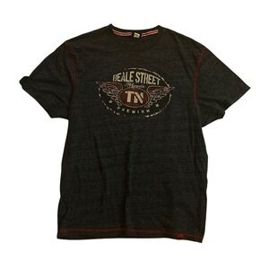 Premium 51 Beale Street Memphis TN Red Thread Series T-Shirt Charcoal Gray Mens
